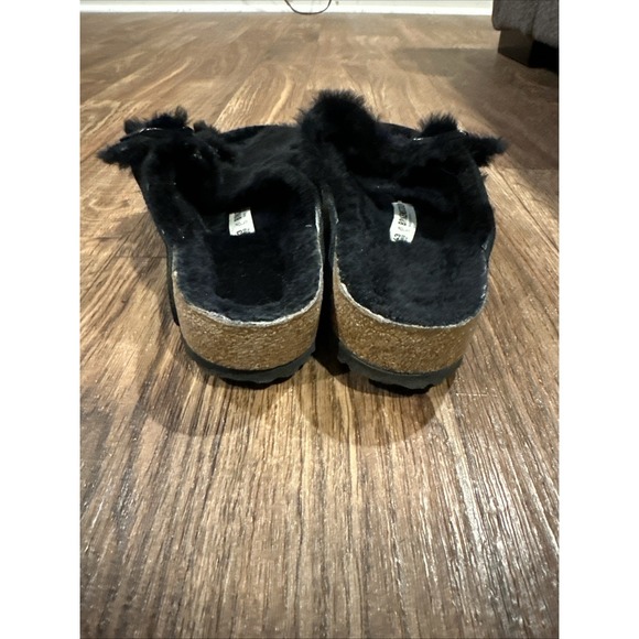 Birkenstock Arizona Shearling Suede Leather Black US M 10 W 11.5 EU 43 Unisex - Picture 5 of 12